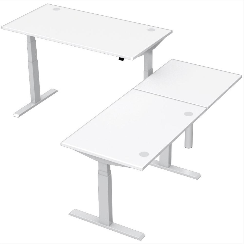 Verbindingsblad 1/4 cirkel SST | wit | aluzilver | 90° vierkant