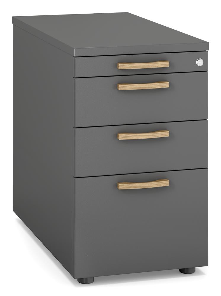 Standcontainer SMART MODUL | antraciet | 1 + 2 lades + 1 hangmappenlade