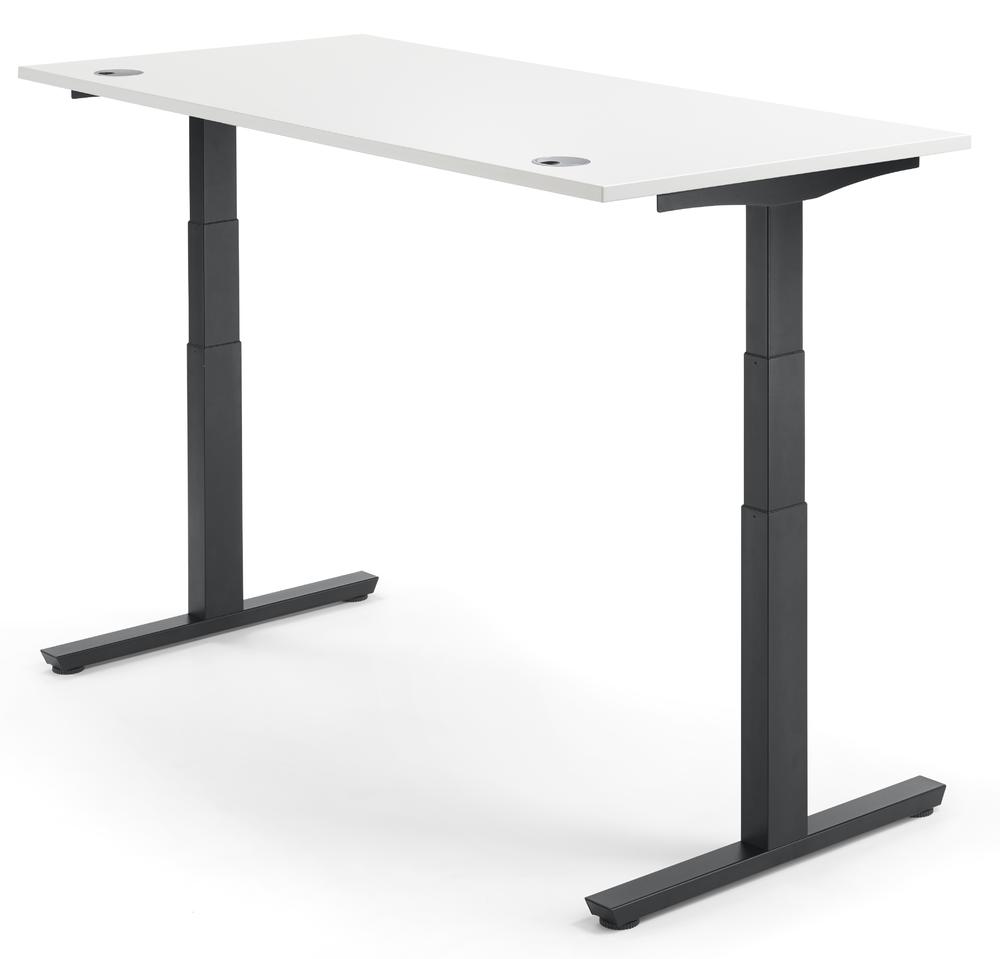 Hoogteverstelbare bureau COMFORT II PROFI MODUL | wit | 1800 | zwart