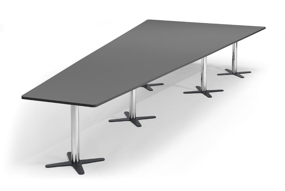 Conferentietafel DUBLIN | antraciet | 5000 | verchroomd