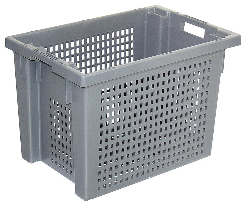 Eurobak | grijs | 400 | bodem en wanden geperforeerd | 70,00