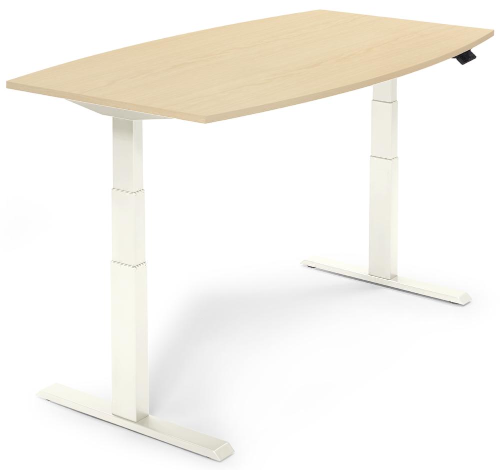 Zit-/stavergadertafel, in de hoogte verstelbaar | esdoorndecor | 2000 | wit