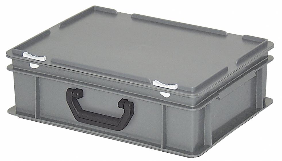 Eurokoffer | grijs | B 300 x H 130 x L 400 mm | 11,00