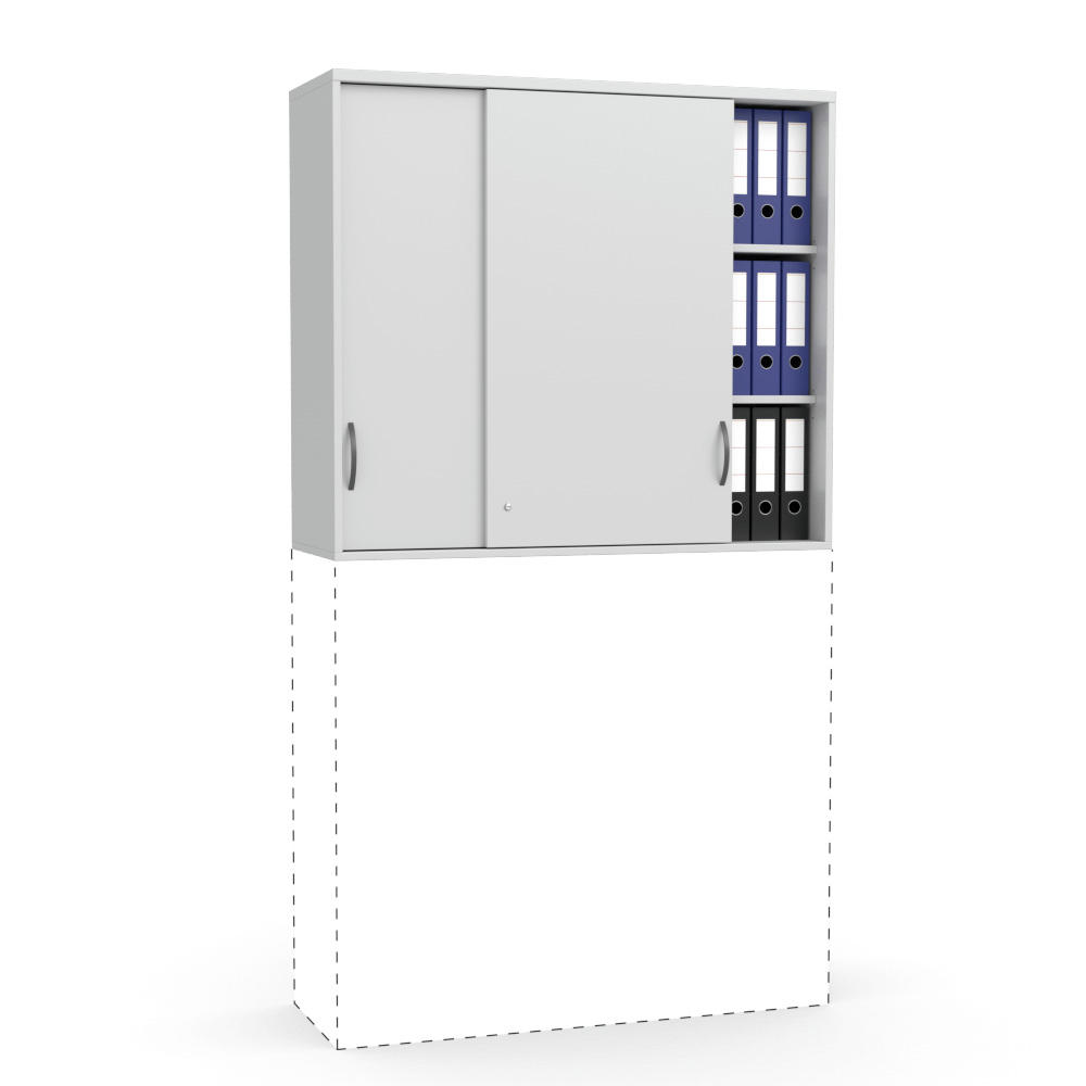Opzetschuifdeurkast MULTI MODUL | lichtgrijs