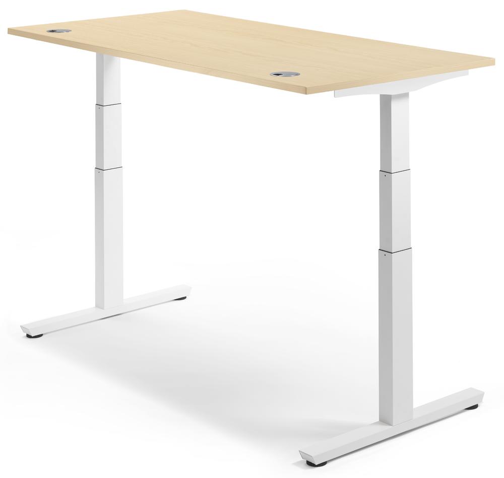Hoogteverstelbare bureau COMFORT II PROFI MODUL | esdoorndecor | 1800 | wit