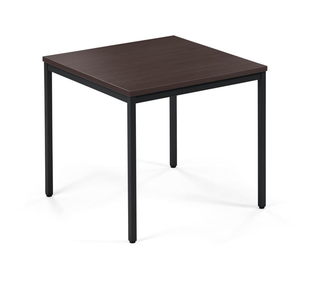 Vergader- en conferentietafels PROFI MODUL | antraciet | 800 | 800 | zwart RAL 9005 | vierkant