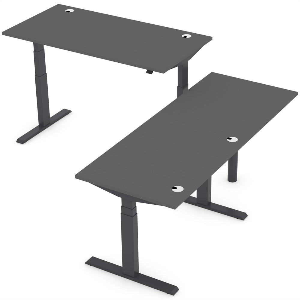 Verbindingsblad 1/4 cirkel SST | antraciet | zwart | 90° vierkant