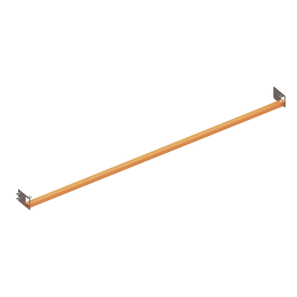 Doorschuifbeveiliging voor palletstelling | roodoranje RAL 2001