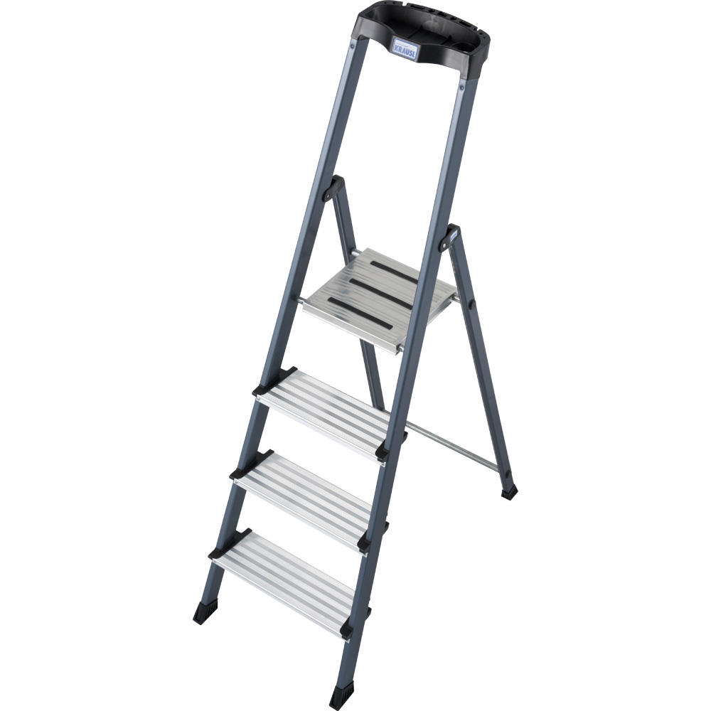 Trapladder geanodiseerd, 4 treden | 2840