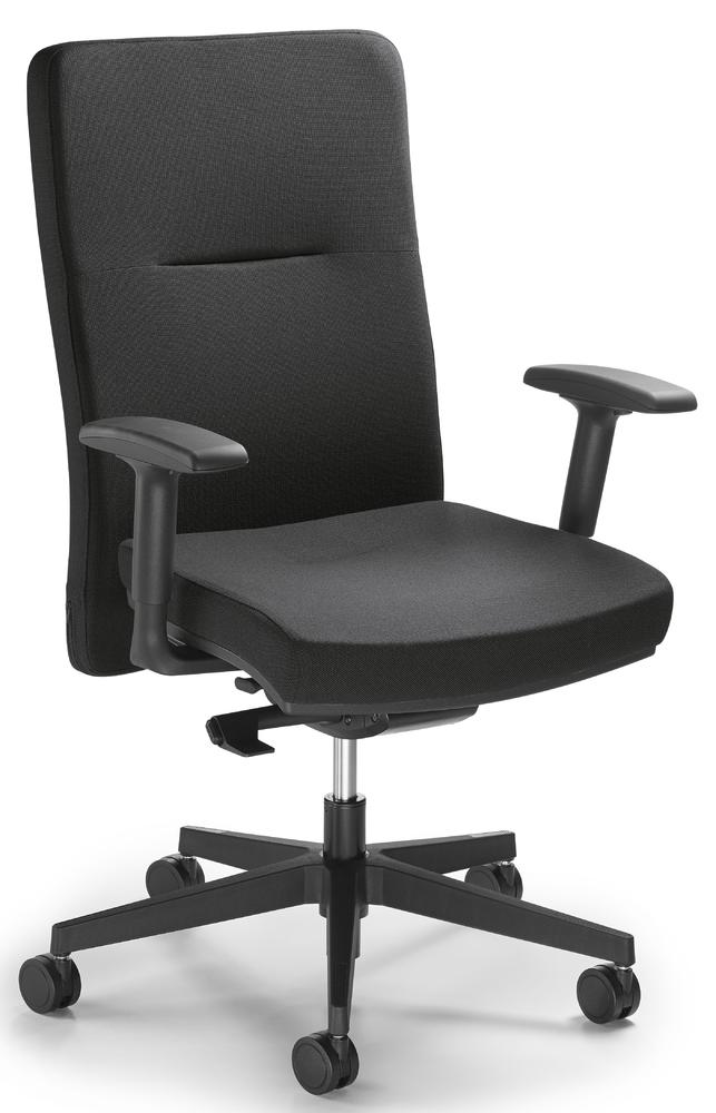 Bureaustoel Ergo PRO met armleggers | zwart