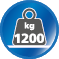 Belastbaar tot 1200 kg Belastbaar tot 1200 kg