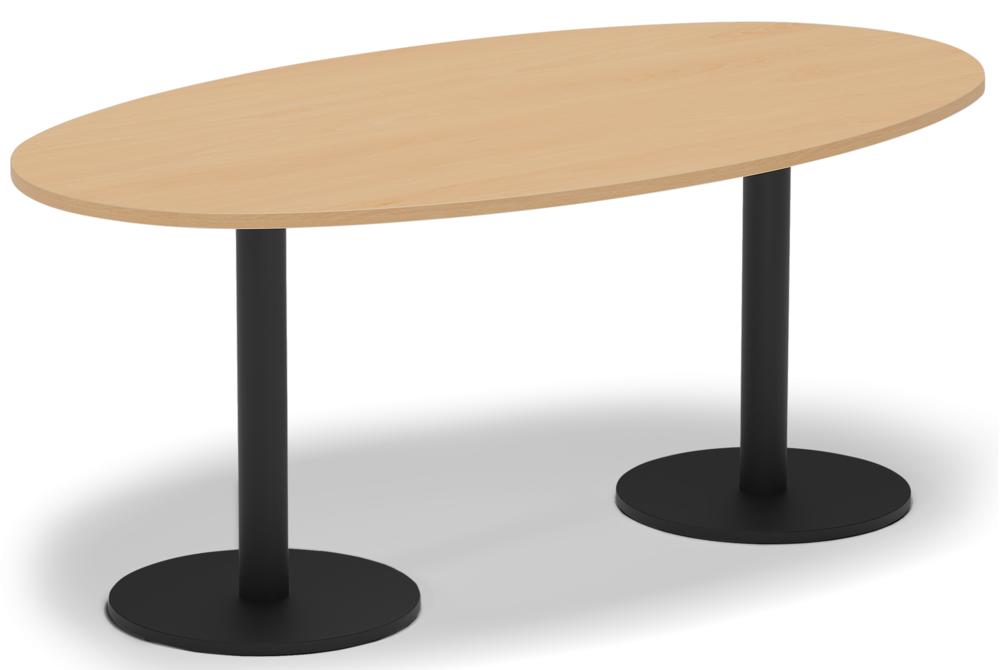Vergadertafel MODUL | beukdecor | 2200 | zwart RAL 9005