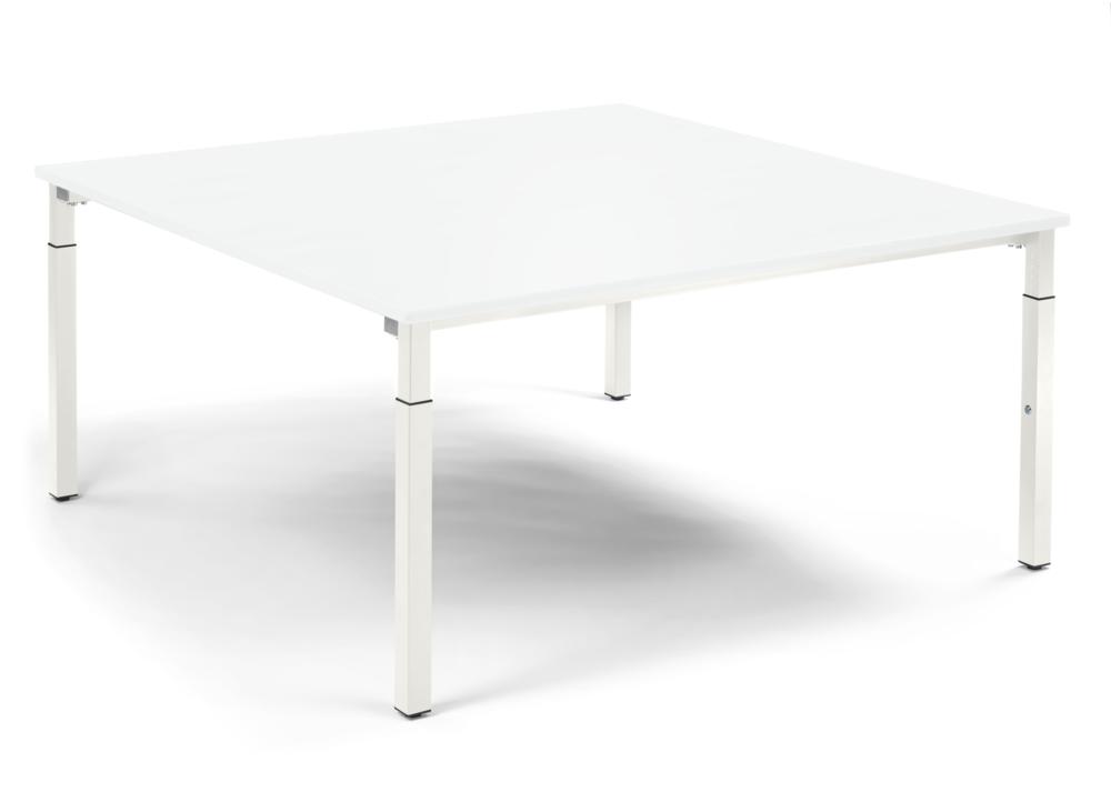 Konferenztisch System MODUL | wit | 1600 | 1600 | wit RAL 9016