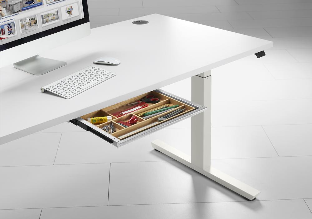 Lade voor bureau | aluzilver | 425
