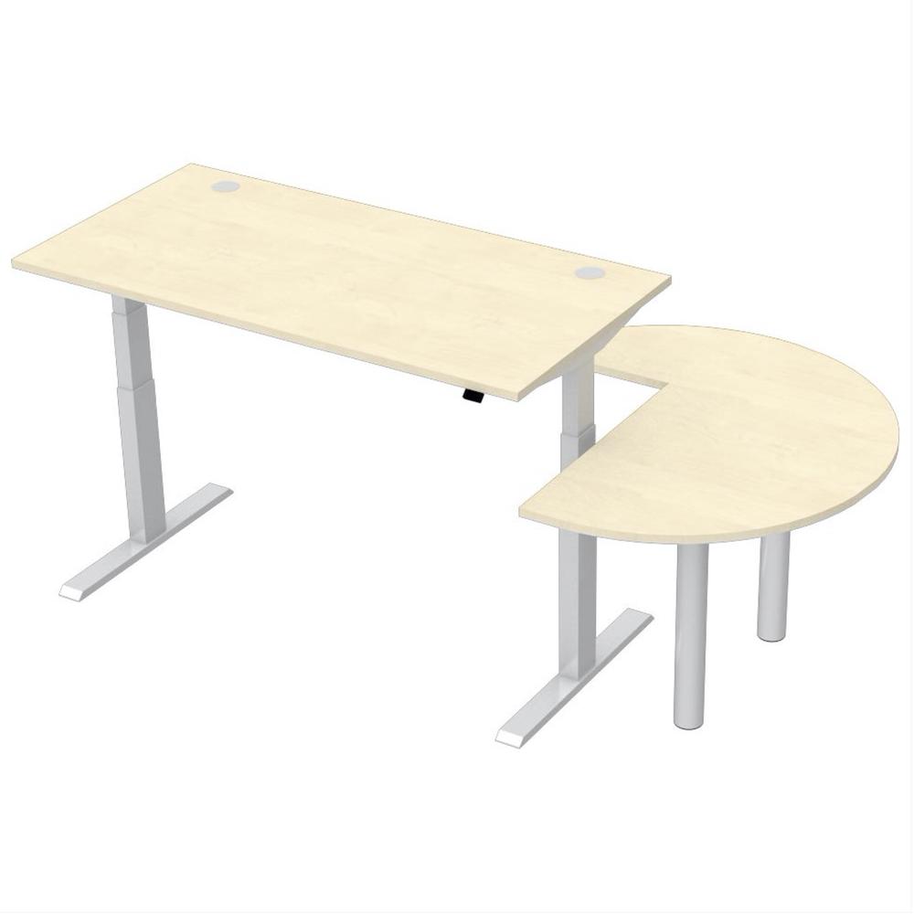 Aanbouwbladen 3/4-cirkel | esdoorndecor | aluzilver | aanbouwblad 3/4 circle