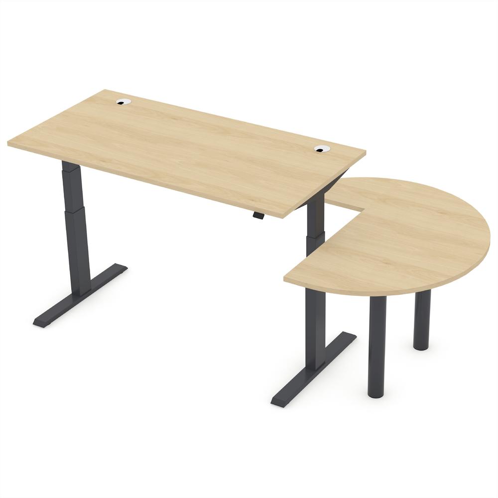 Aanbouwbladen 3/4-cirkel | beukdecor | zwart | aanbouwblad 3/4 circle