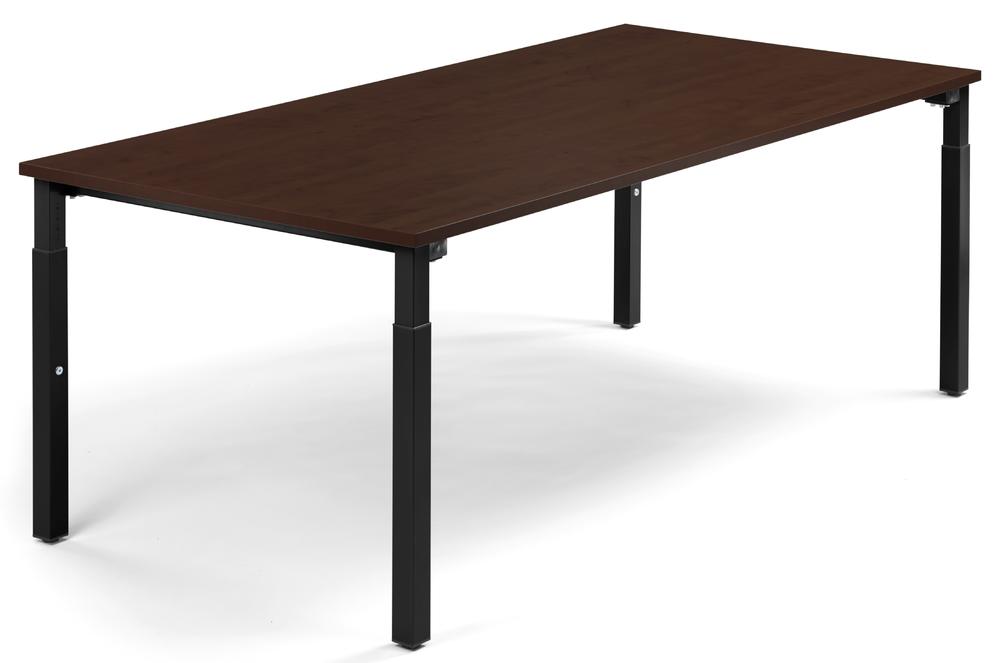 Conferentietafel-Systeem MODUL | wenge | 2000 | 1000 | zwart RAL 9005