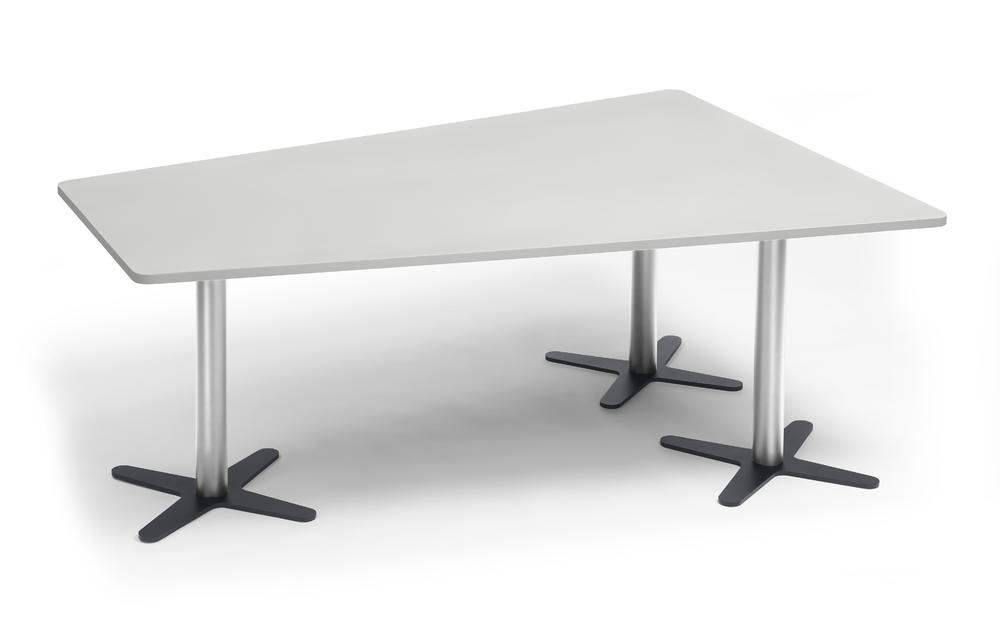 Conferentietafel DUBLIN | lichtgrijs | 2000 | verchroomd