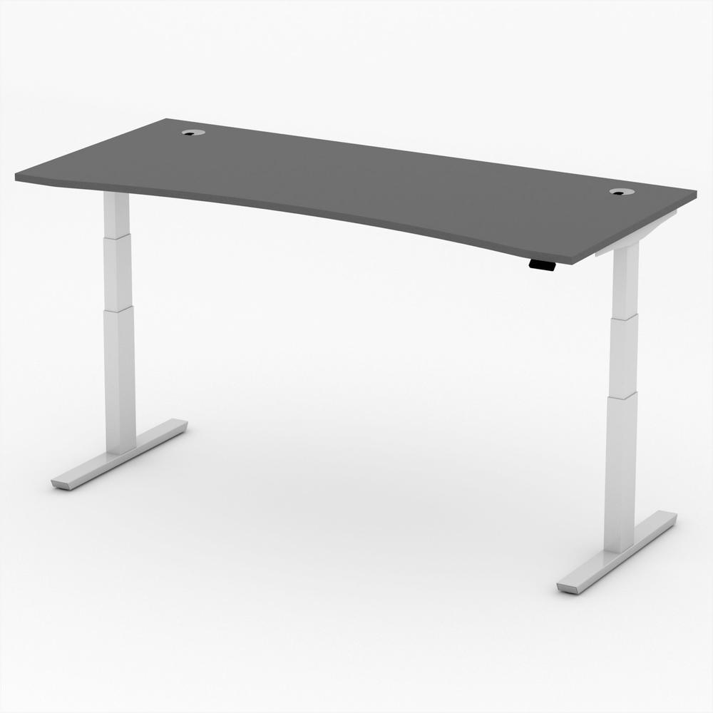 Zit-/stabureautafel cockpit PROFI MODUL | antraciet | 2000 | aluzilver