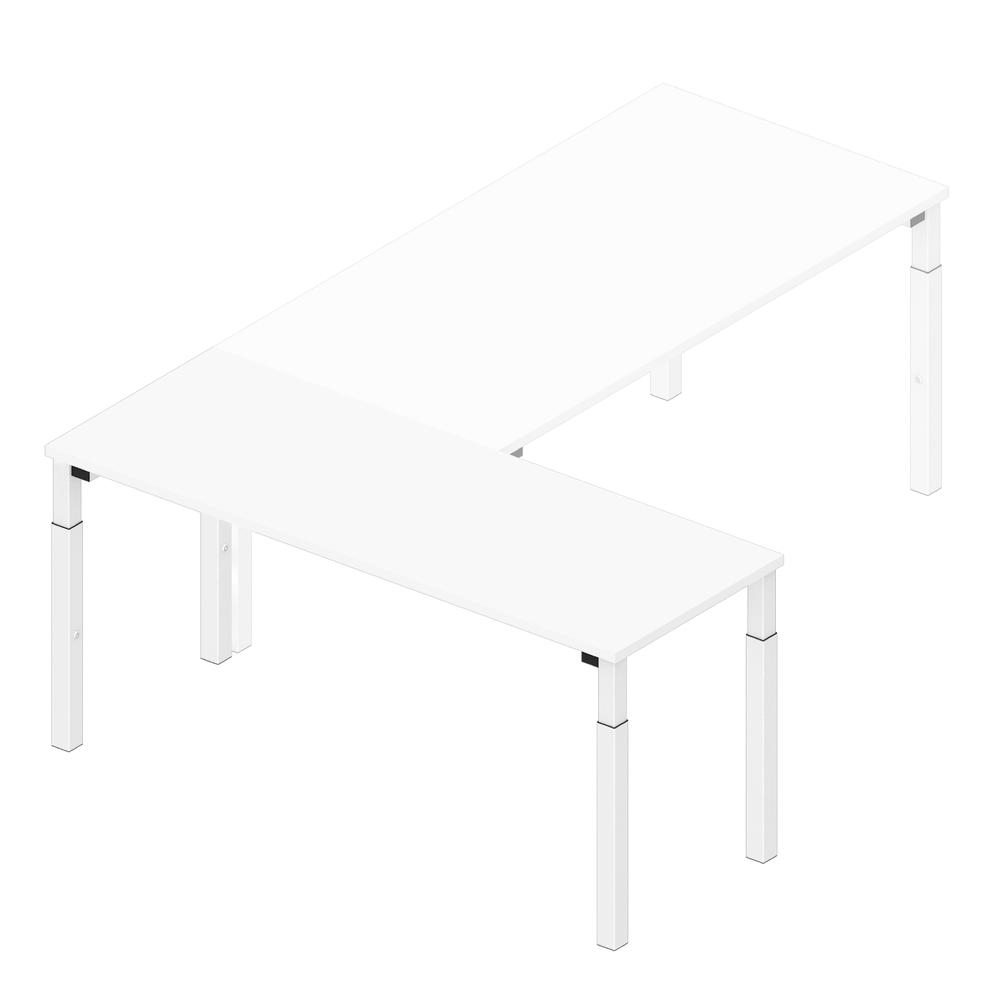Aanbouwbladen 1600 voor 4-poot PROFI MODUL | wit | wit RAL 9016