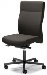 Bureaustoel winSIT zonder armleggers donkergrijs | met tegendrukaanpassing | zitneigingautomatic, zitdiepteverstelling | polyamide zwart | zonder hoofdsteun