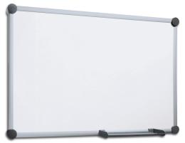 Whiteboard EXZENTER met grijze hoeken 1800 | 1200 | staalplaat
