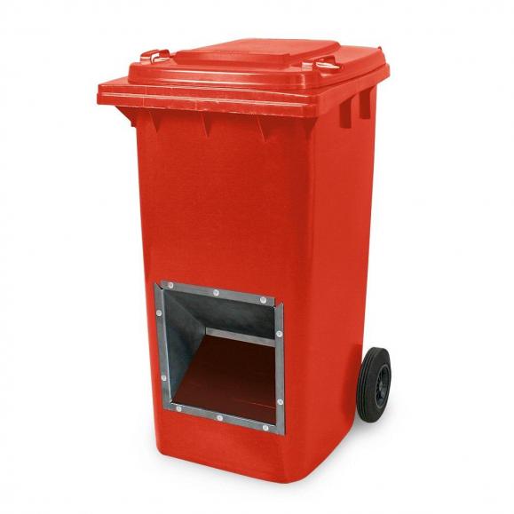 Strooimateriaalbak, inhoud 240 liter, rood rood