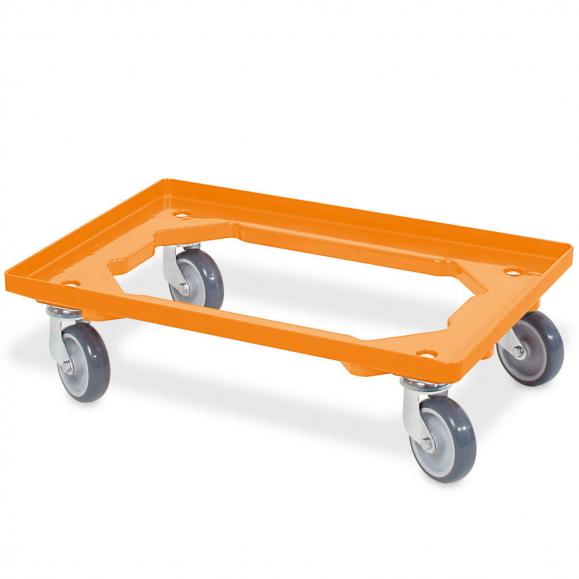 Transportrollers voor Euro stapelbak 600x400 oranje