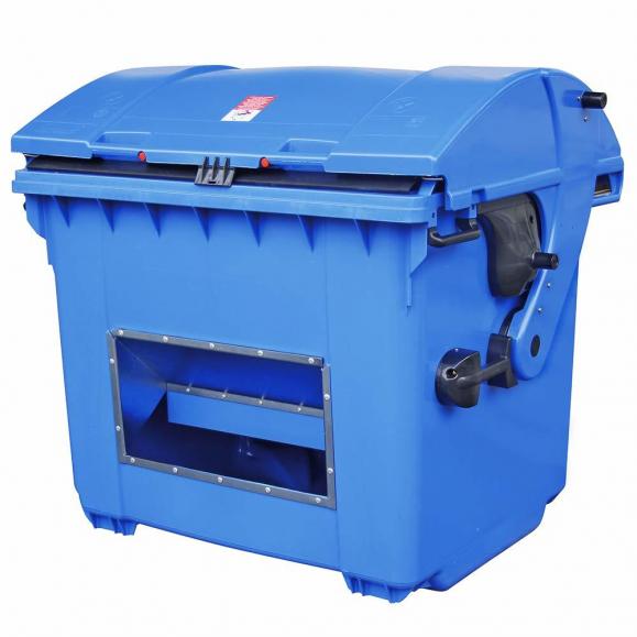 Strooimateriaalbak, inhoud 1100 liter, blauw blauw