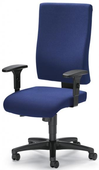 Bureaustoel COMFORT R BIG met armleggers donkerblauw | verstelbare armleggers