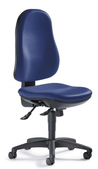 Bureaustoel COMFORT S zonder armleggers blauw | zonder armleggers (optioneel) | polyamide zwart