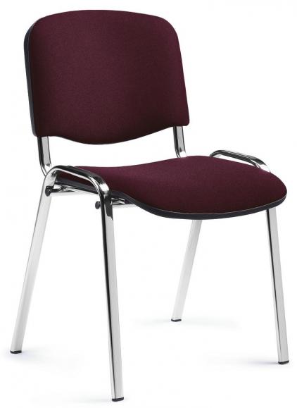 Bezoekersstoel ISO S bordeaux | zonder armleggers