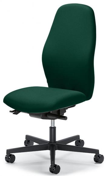 Bureaustoel mySIT donkergroen | zitdiepteverstelling en zitneigingautomatic | polyamide zwart