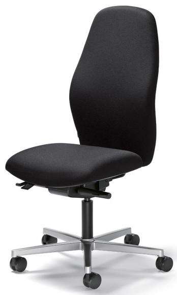 Bureaustoel mySIT zwart | zitdiepteverstelling en zitneigingautomatic | aluzilver