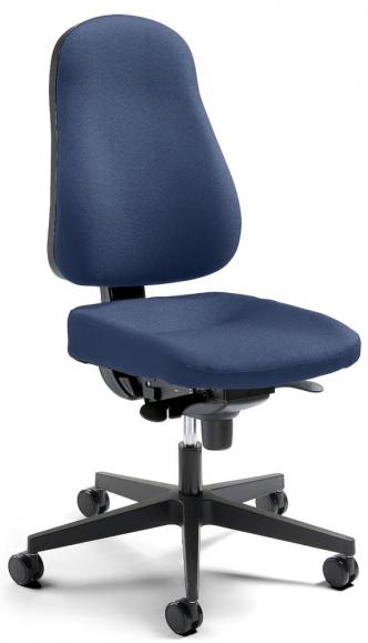 Bureaustoel SINAMO zonder armleggers donkerblauw | zonder armleggers (optioneel) | polyamide zwart