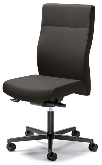 Bureaustoel winSIT zonder armleggers donkergrijs | met tegendrukaanpassing | zitdiepteverstelling | polyamide zwart | zonder hoofdsteun