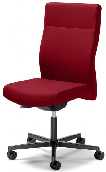 Bureaustoel winSIT zonder armleggers rood | met gewichtsautomatic | zitdiepteverstelling | polyamide zwart | zonder hoofdsteun
