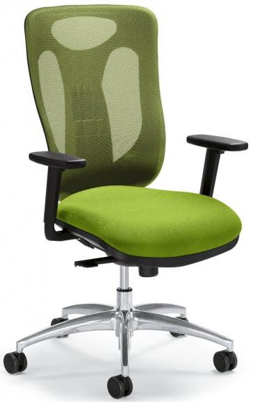 Bureaustoel Sitness 80 NET met armleggers groen/groen