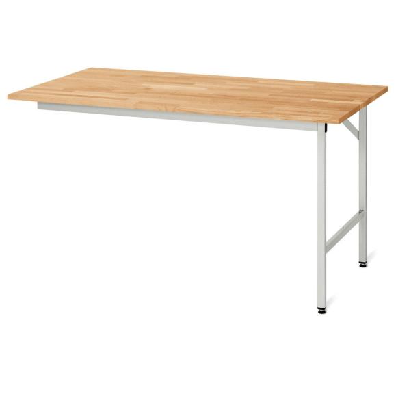 Werktafel SYSTEM VK3060, onderstel 2 1250 | 1000 | Basic tafel | massief-beuken-blad