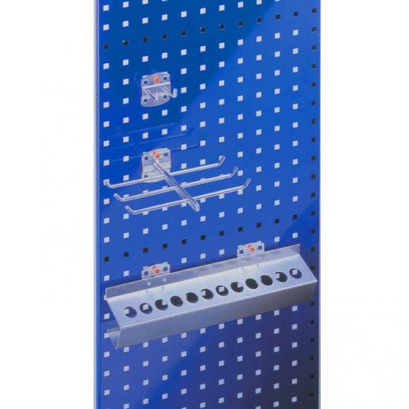 Systeem RASTERPLAN geperforeerde platen gentiaanblauw RAL 5010 | 500