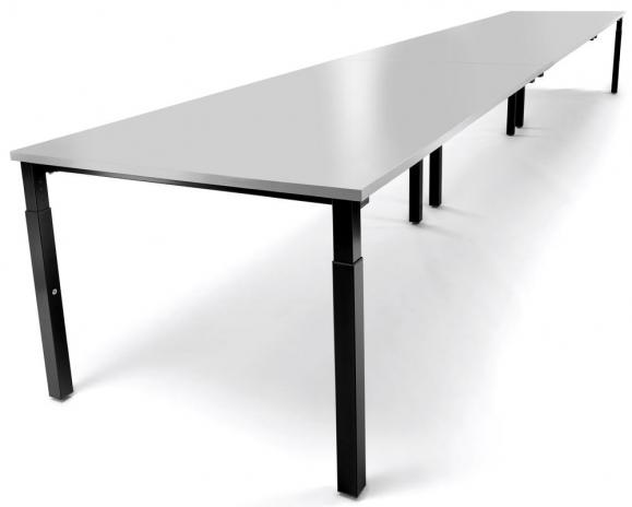 Conferentietafel-Systeem MODUL lichtgrijs | 4800 | 1600 | zwart RAL 9005