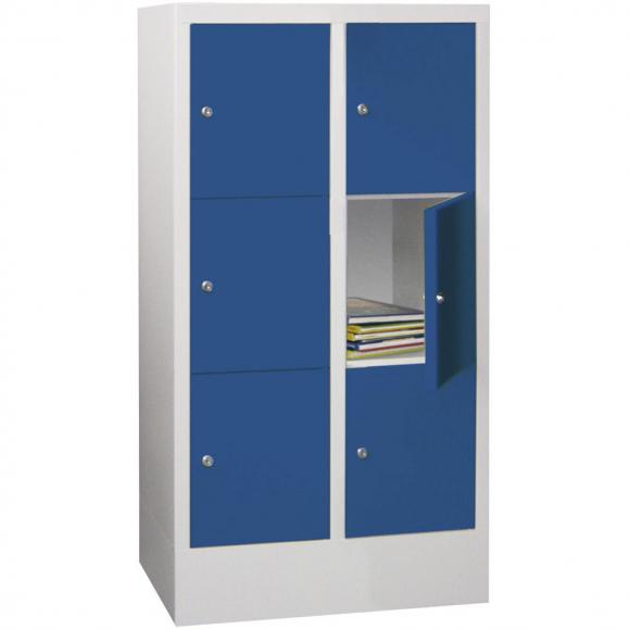 Lockerkast CLASSIC met gladde deuren gentiaanblauw RAL 5010 | 300 | 2 | 6