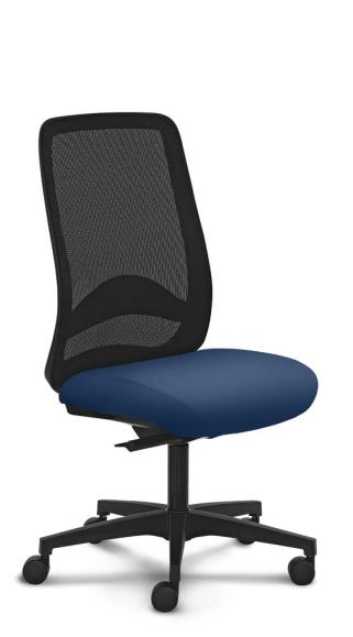 Bureaustoel VADINO blauw | zonder hoofdsteun | stof met netweefsel