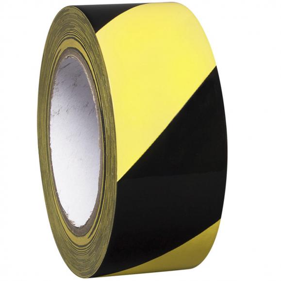 Zelfklevende vloermarkeringstape PROLine zwart/geel | 50