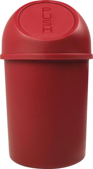 Push-afvalbak Basic, 6 liter rood | 6,00