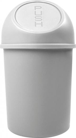Push-afvalbak Basic, 6 liter lichtgrijs | 6,00