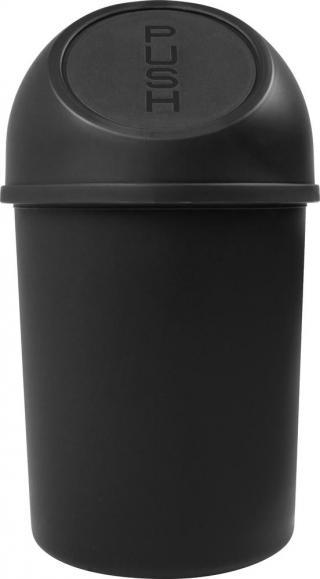 Push-afvalbak Basic, 6 liter zwart | 6,00