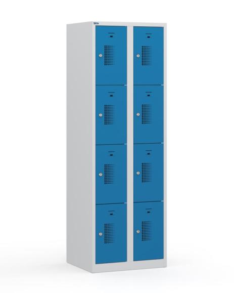 Lockers systeem SP1 Basic lichtblauw RAL 5012 | 300 | cilinderslot | 8