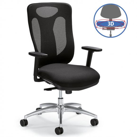 Bureaustoel Sitness 80 NET – beweegbare zitting 