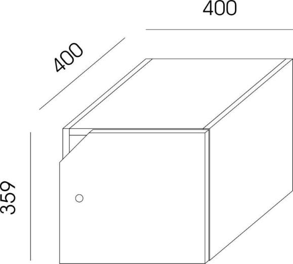 Lockerkast met 1 deur zonder plint blauw | wit | mechanisch cijfer-/combinatieslot | vloerstaand | 1